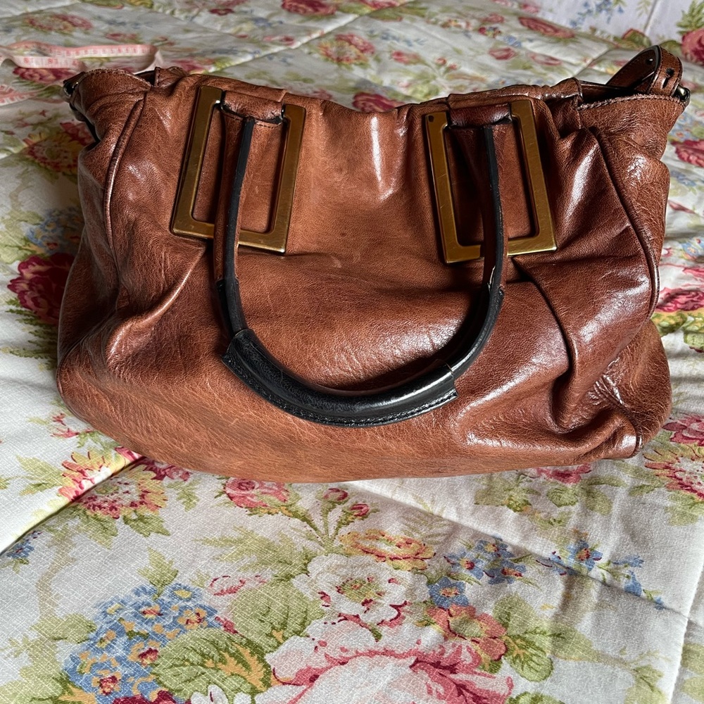 Authentic Chloe Ethel Handbag Cognac - Picture 2 of 16